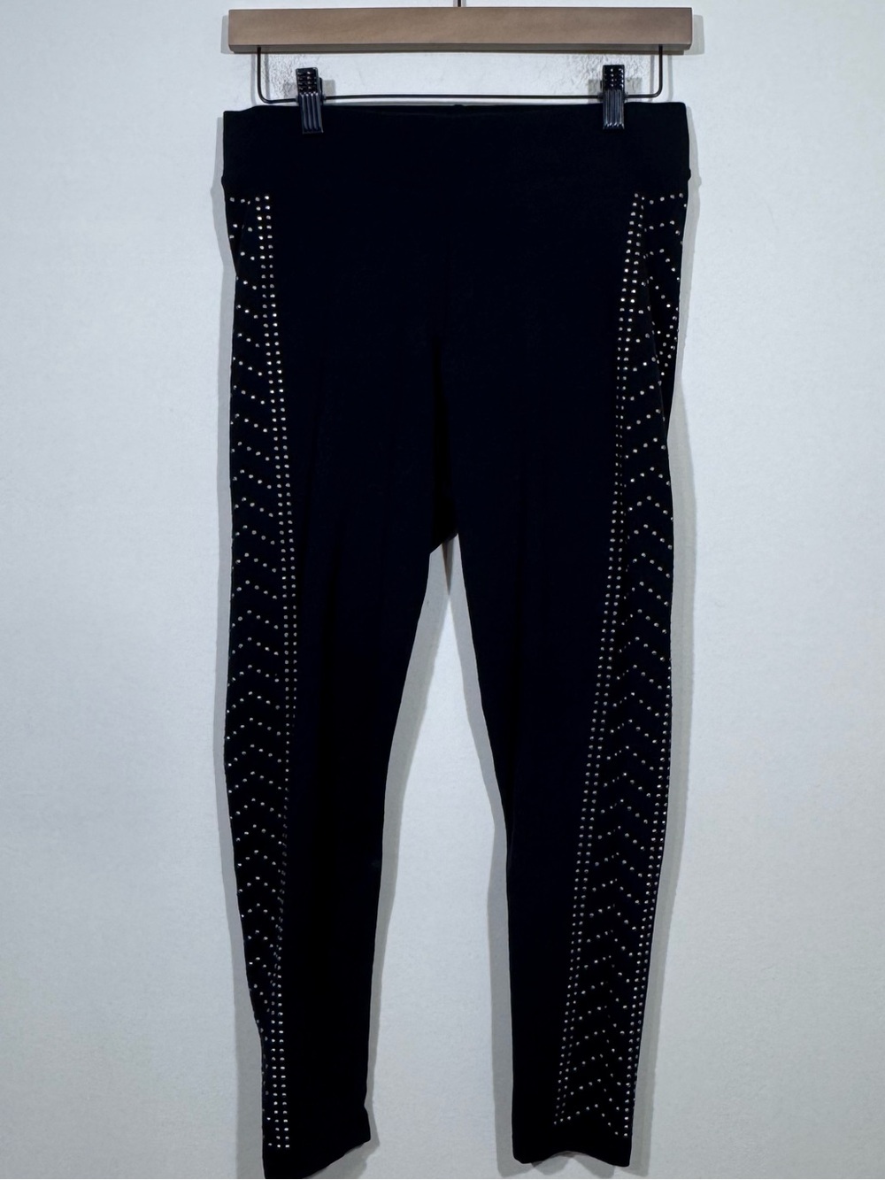Torrid Womens Black Rhinestone Dot Legging Size 0 (US XL) Goth